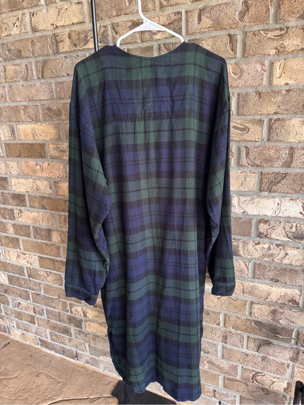 Polo Ralph Lauren Men’s Black Watch Plaid Cotton Nightshirt Size L